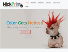 Tablet Screenshot of nickprint.com